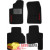 Коврики текстильные SSANG YONG ACTION 2006-2011 черные в салон - фото 3