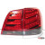 Для Тойота Land Cruiser LC 200 оптика светодиодная задняя красная дымчатая LED 2011+ - JunYan - фото 4