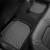 Ковры салона Volkswagen Passat B7 2010-2015 с бортиком, черные, задние USA - Weathertech - фото 2