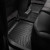 Ковры салона Volvo XC90 2016- с бортиком, черные, задние hybrid - Weathertech - фото 2