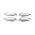 Накладки на ручки с верхушкой (8 деталей, нерж.) Carmos - Турецкая сталь для Fiat Linea 2006-2018 гг. - фото 4