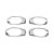Накладки на ручки и обводки (8 шт, нерж) Carmos - Турецкая сталь для Opel Combo 2012-2018 гг. - фото 10