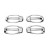 Накладки на ручки и окантовка (8 шт, нерж) Carmos - Турецкая сталь для Peugeot Bipper 2008↗ гг. - фото 4