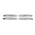 Накладки на ручки с дырочками Skoda Octavia II A5 2006-2010 гг. (4 шт, нерж) Carmos - Турецкая сталь - фото 2
