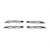 Накладки на ручки Skoda Fabia 2014-2021 гг. (4 шт, нерж) Carmos - Турецкая сталь - фото 3