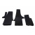 Коврики EVA Volkswagen T5 Caravelle 2004-2010 гг. (черные, передние, для 1+1) - фото 2