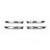 Накладки на ручки Seat Alhambra 2010↗ гг. (4 шт, нерж) Carmos - Турецкая сталь - фото 3