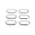 Обводка габаритов Mercedes Sprinter 2006-2018 гг. (6 шт, нерж) Carmos - Турецкая сталь - фото 4