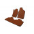 Коврики EVA Seat Alhambra 1996-2010 гг. (2 ряда, коричневые) - фото 2