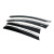 Ветровики с хромированным молдингом Subaru Crosstrek 2017-2023 гг. (4 шт, Niken) - фото 2