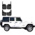 Брызговики для Jeep Wrangler 2008-2018 БЕЗ внедорожных или усиленных задних бамперов, с заводскими расширителями на крыльях.- Xukey - фото 6