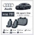 Чехлы сиденья Audi А-6 (C6) c 2010-2016 г Sportlinу тканевые - Элегант Модель Classic — Audi A6 2011-2014 - фото 15