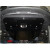Защита MG-550 2011- V-1,8 двигатель, КПП, радиатор - Kolchuga - фото 7