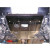 Защита Fiat Sedici 2006- V- все двигатель, КПП, радиатор - Премиум ZiPoFlex - Kolchuga - фото 7
