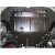 Защита Seat Ibiza 2007- V- все двигатель, КПП, радиатор - Премиум ZiPoFlex - Kolchuga - фото 7