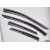 Seat Leon Mk3 2012+ ветровики дефлекторы окон ASP с молдингом нержавеющей стали - фото 2
