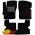 Коврики текстильные MAZDA 3 с 2003-2008 черные в салон - фото 4