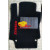Коврики текстильные RENAULT CLIO с 2005-2012 хетчбек черные в салон - фото 4