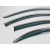 Ветровики для Skoda Rapid 2012R / Seat Toledo 2012 Sedan нерж. с хром полоской (Defl) - фото 4