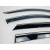 Ветровики для Peugeot 3008 задні 2010-2017 нерж. с хром полоской (Defl) - фото 4