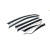 Дефлекторы окон Hyundai Tucson Long Wheel 6pcs 2021+ нерж. з хром полоскою (HAWK) — Hyundai Tucson с 2020 - фото 3