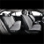 Комплект премиум накидок для сидений CarLife Turbo, grey - фото 7