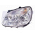 Фара передняя Fiat Doblo 2005- левая H7/H1 с моторчиком эл. - DEPO - фото 6