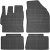 Резиновые коврики Frogum El Toro для Toyota Yaris (mkIV) 2020-> / Yaris Cross (mkI) 2020->; Mazda 2 (mkIV) 2022-> - фото 2