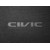 Коврик в багажник Honda Civic (хэтчбек)(mkVIII)(верхний уровень) 06-12 текстиль Classic 7mm Grey Sotra - фото 2