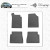 Коврики в салон Renault Kangoo 97- (4 шт) резиновые (design 2016) Stingray - фото 2
