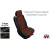 Чехлы на сиденья Kia Rio sd сплошной с 2010 X-Line (параллельная ДВОЙНАЯ строчка)- эко кожа - Автомания - фото 8