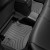 Ковры салона Subaru XV 2012-2017 с бортиком, черные, задние - Weathertech - фото 2