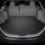 Коврик багажника для Тойота Venza 2008-, Черный - резиновые WeatherTech - фото 2