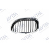 Решетка радиатора BMW 5 (e60/e61) 2003-2010 левая хром, ребра черн. - AVTM