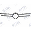Решітка радіатора Volkswagen Touareg 2007-2009 хром.верхн. (Внешн.часть 1) - AVTM