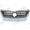 Решітка радіатора Volkswagen Passat CC 2008-2012 без отв.п / тронік, пластик темно-сірий - AVTM