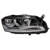 Фара передня Volkswagen Passat B7 2010-2014 права H7 / H7 + коректор, черн рамка - DEPO