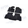 Ковры салона ворс Hyundai Santa Fe 2012-2017 Чёрные Premium - AVTM