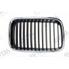 Решетка радиатора BMW 3 (e36) 1990-1996 правая хром, ребра черн. - AVTM