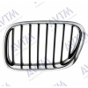 Решітка радіатора BMW X5 (Е53) 2004-2007 ліва хром, ребра черн. - AVTM