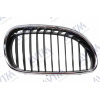 Решітка радіатора BMW 5 (e60 / e61) 2003-2010 права хром, ребра черн. - AVTM