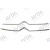 Молдинг решітки радіатора Citroen C4 2010- верх + низ - AVTM