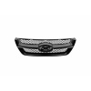 Решітка радіатора Hyundai Sonata NF 2005-2007 черн. + Верхн. накладка - AVTM