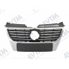 Решетка радиатора Volkswagen Passat B6 2005-2010 хром.рамка хром.ребра с отв.п/троник - AVTM