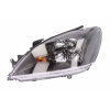 Фара передняя Mitsubishi Lancer 2003-2009 левая H4 мех.рег. (черная рамка) - DEPO