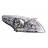 Фара передняя Renault Megane III 2008-2013 левая H7/H1, с моторч., хром.рамка - DEPO