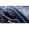 Дефлекторы окон Hyundai Santa Fe 2012- C Хром Молдингом - HIC