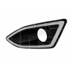 Ґрати в бампер Ford Edge 15-18 права вернхн. з відп. п/тум хром./чорний. - AVTM