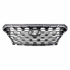 Решетка радиатора Hyundai Santa Fe 18-20 с отв. под камеру, черн. глянец - AVTM