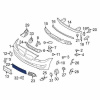 Решетка в бампер BMW 5 (F10/F11) 10-13 средняя (M-Sport) - AVTM